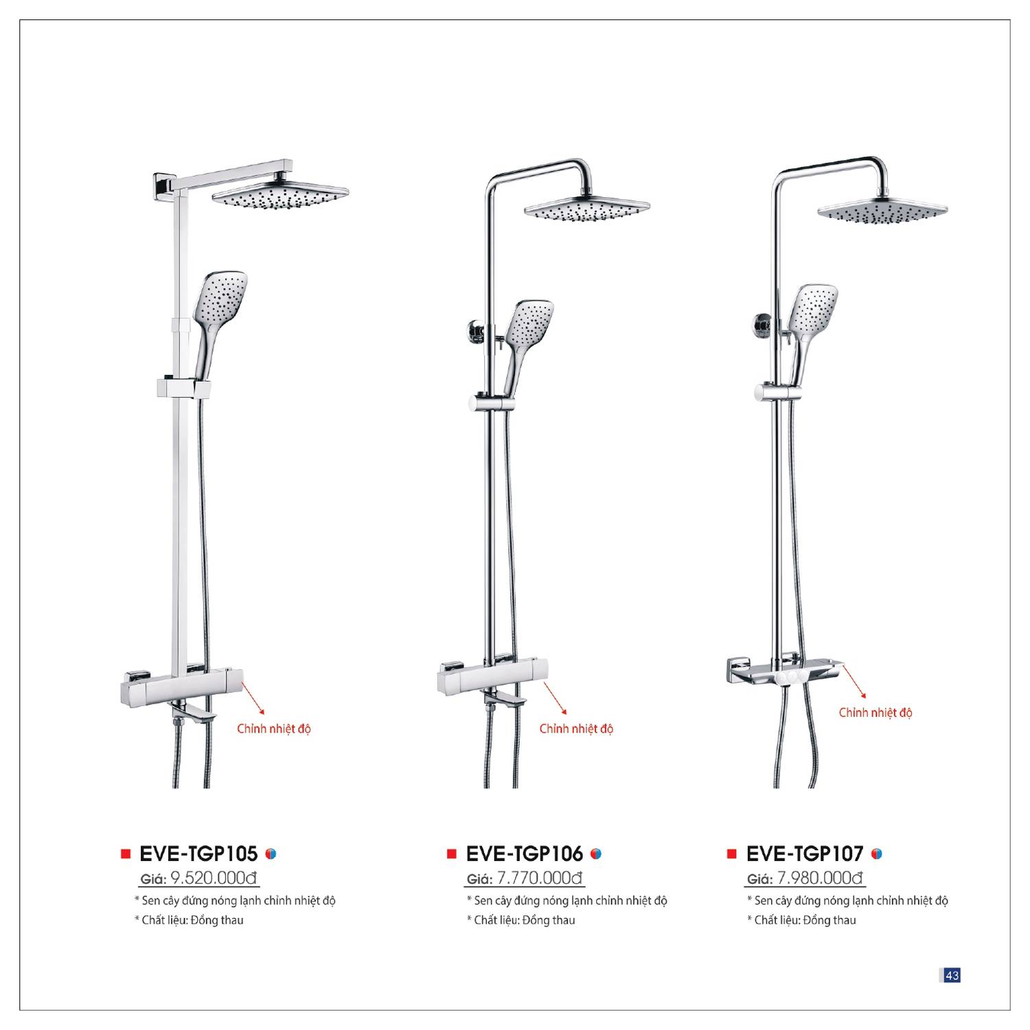 Thiết bị vệ sinh EVEREST Catalogue và Bảng giá mới nhất 2025 /Page 43